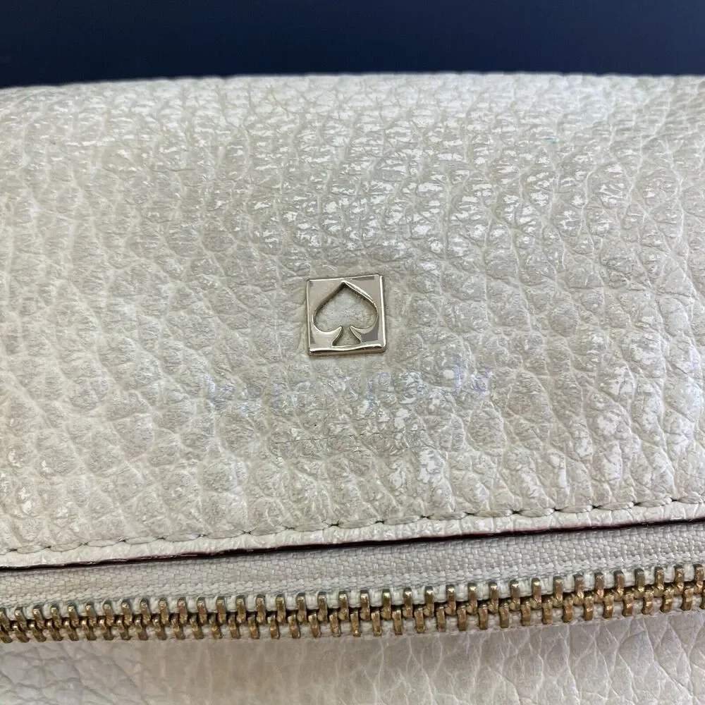 Kate Spade Carmen Southport Avenue Buttermilk Cream Black Satchel Purse - Picture 2 of 15